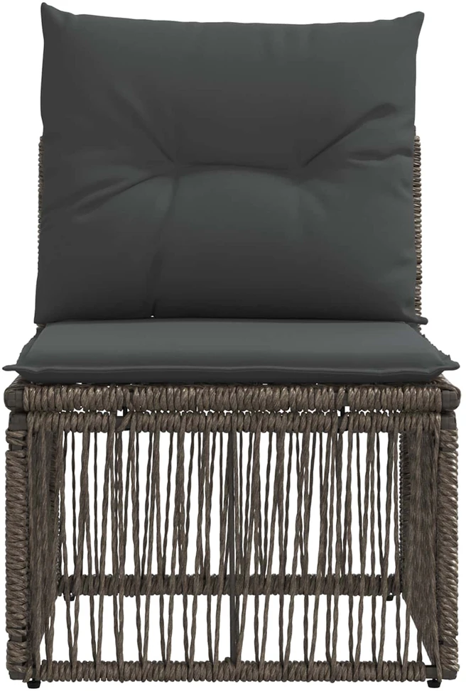 Be porankio sofa Pilka poliratanas