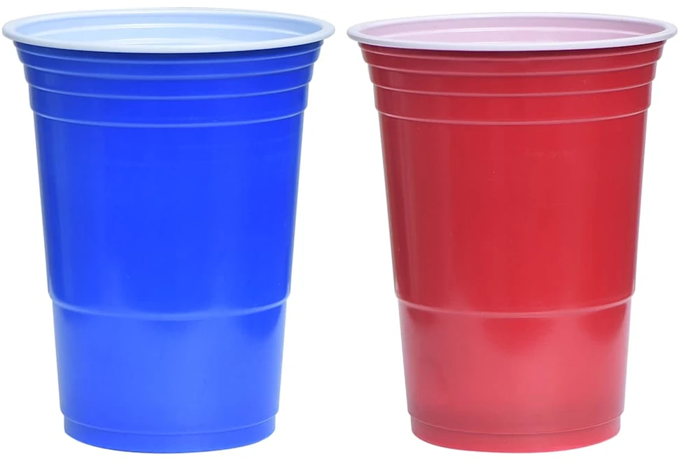 Beer Pong stalo žaidimo rinkinys, 0,5l, plastikas