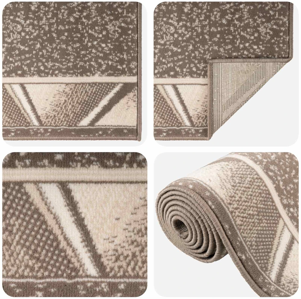 Bėgimo kilimėlis FLORNES Austas Taupe PP 7 mm