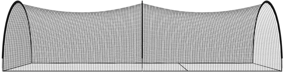 Beisbolo mušimo tinklas, juodas, 900x400x250cm, poliesteris