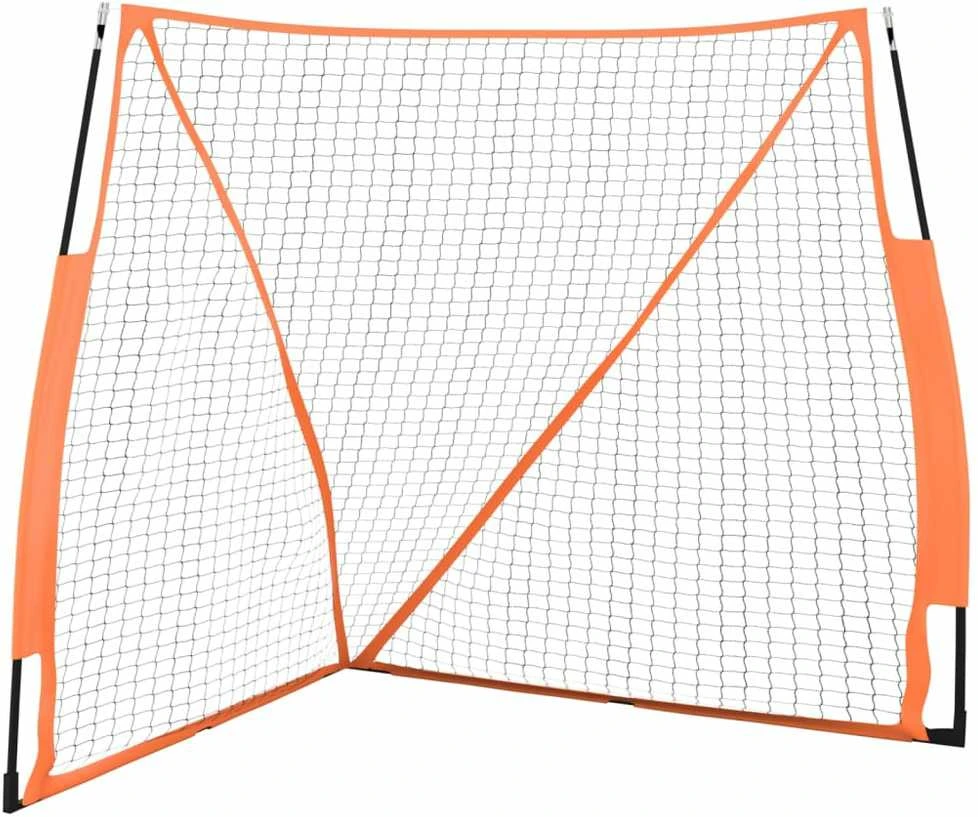 Beisbolo tinklas, oranžinis, 183x182x183cm, plienas/poliesteris