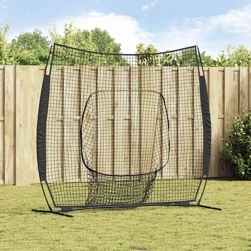 Beisbolo treniruočių tinklas Juoda 250 x 106 x 209 cm