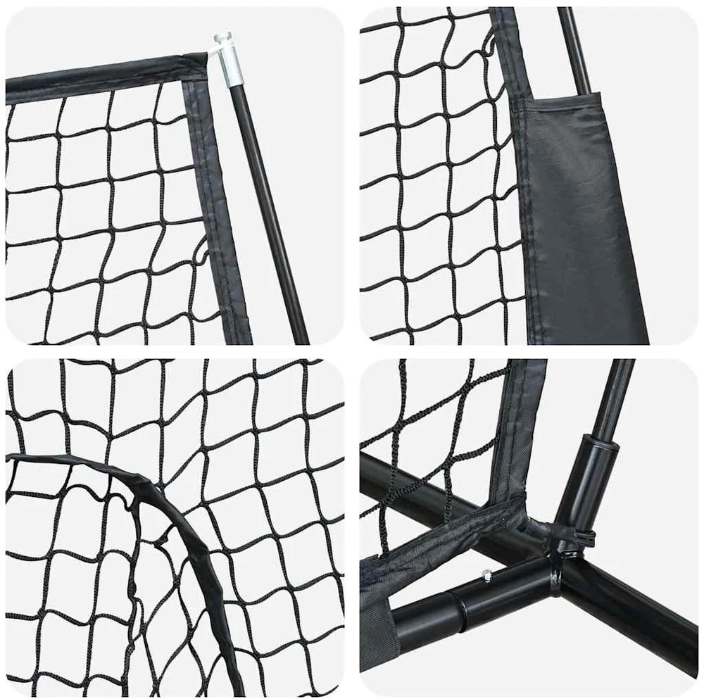 Beisbolo treniruočių tinklas Juoda 250 x 106 x 209 cm