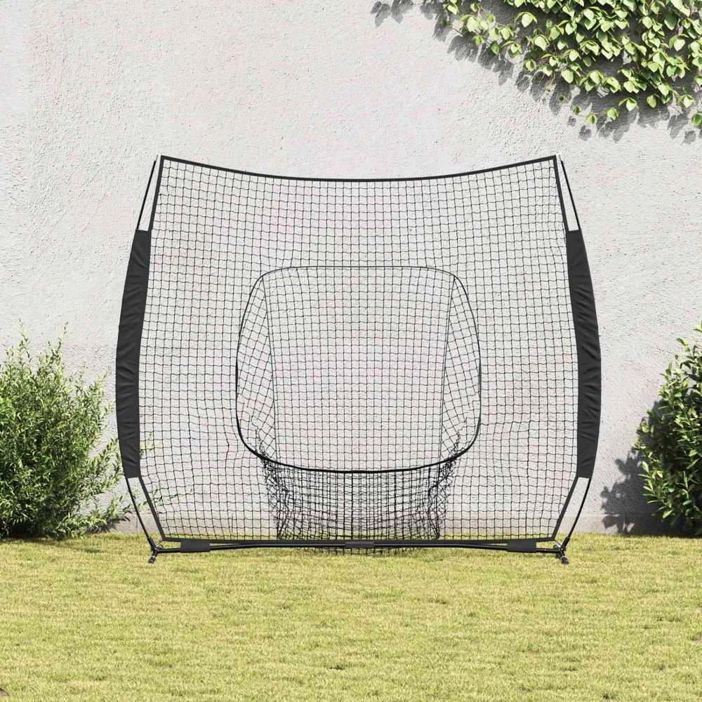 Beisbolo treniruočių tinklas Juoda 250 x 106 x 209 cm