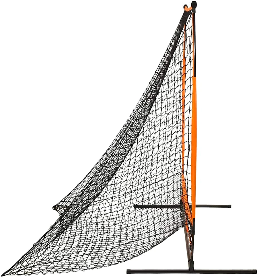Beisbolo treniruočių tinklas, juodos spalvos, 174x76x158,5cm