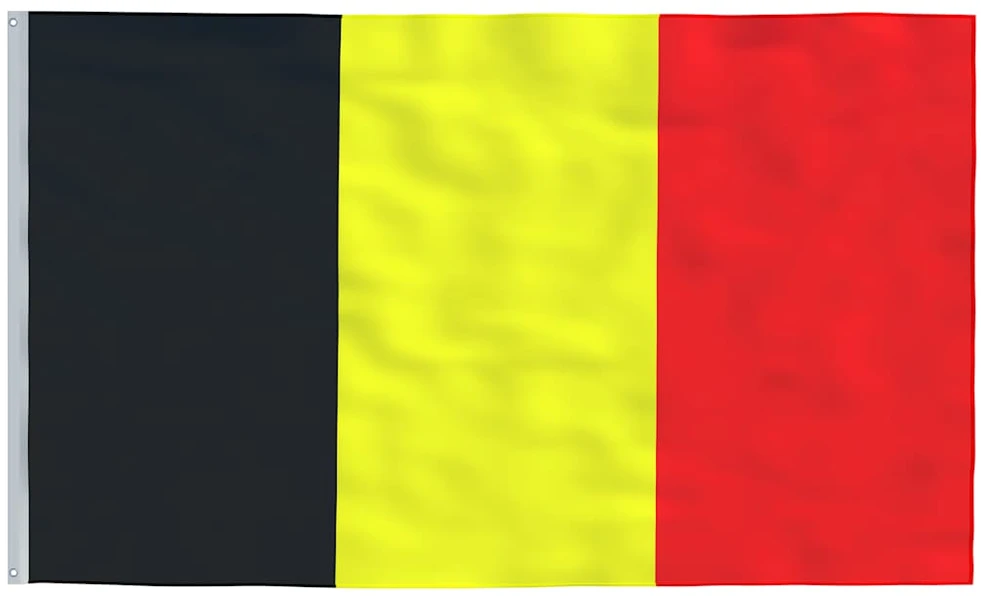 Belgijos vėliava su stiebu, aliuminis, 5,55m