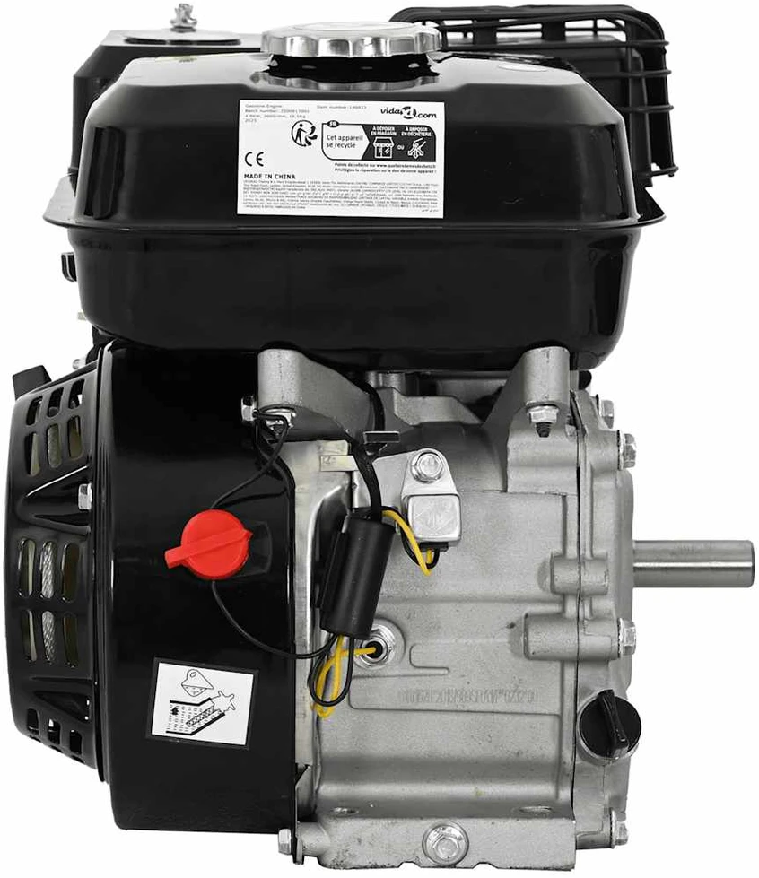 Benzininis variklis, juodas, 6,5 HP, 4,8 kW