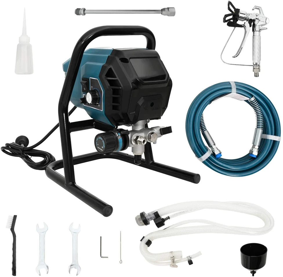 Beoražis dažymo purkštuvas 7,6 m žarna 220V 1,5 L/min 200 Bar