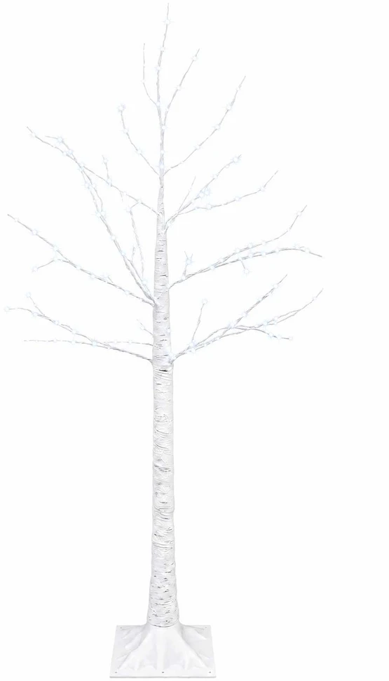 Beržinė Kalėdų eglutė Balta 22 x 22 x 120 cm Plastmasė 174 LED
