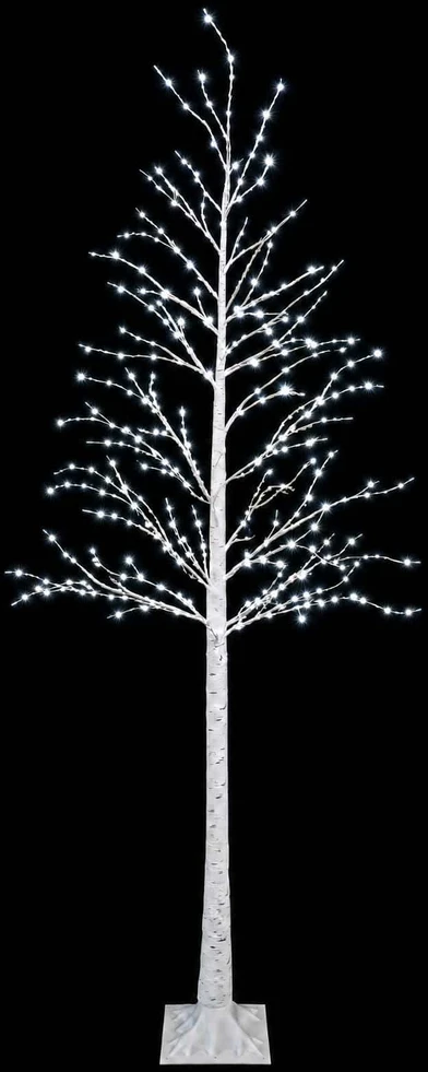 Beržinė Kalėdų eglutė Balta 25 x 25 x 240 cm Plastmasė 493 LED