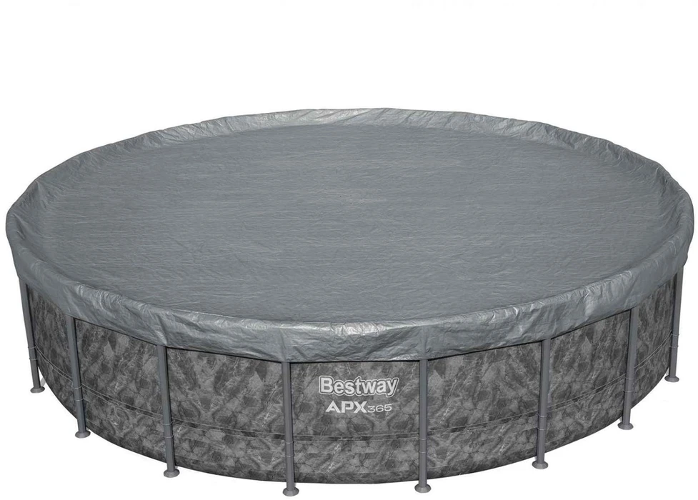 Bestway Baseino dangtis Ø6,1 m Apvali Poliesteris Pilka