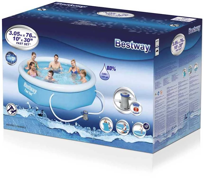 Baseinas su filtro pompa Bestway Fast Set