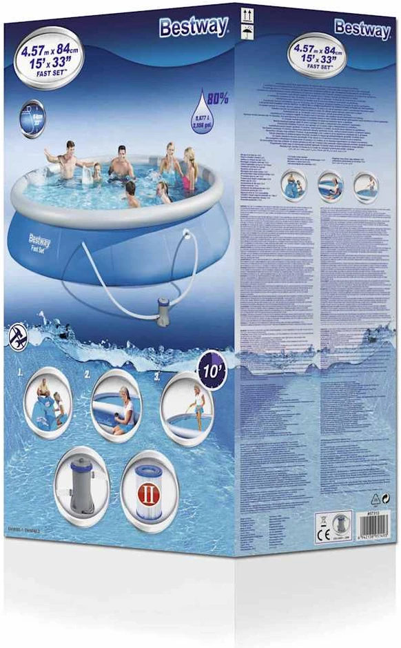 Bestway Baseino rinkinys Fast Set, 457x84cm, 57313