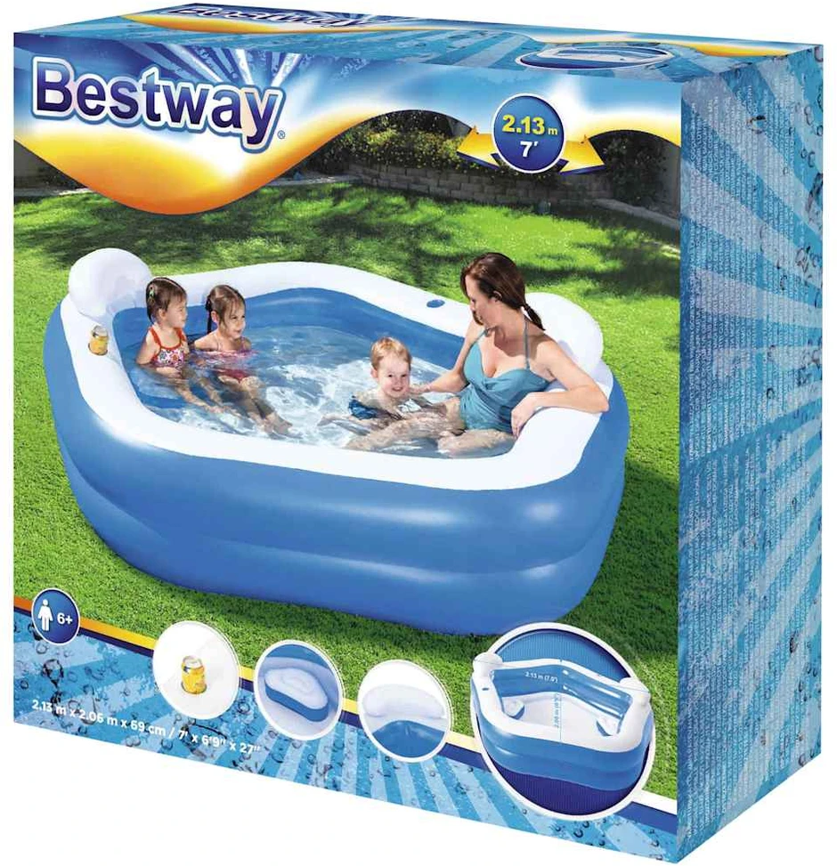 Bestway Family Fun Pripučiamas baseinas, 213x206x69cm