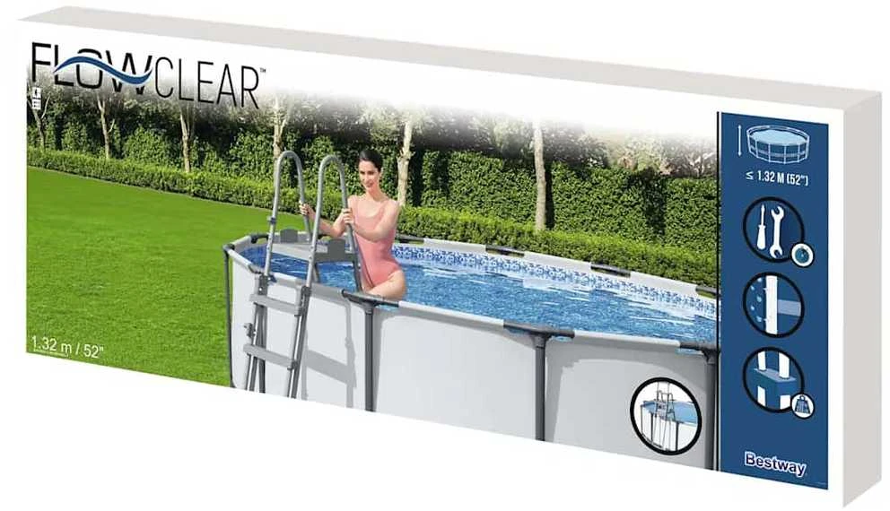 Bestway Flowclear Baseino kopetėlės, 132cm, 4 laipteliai
