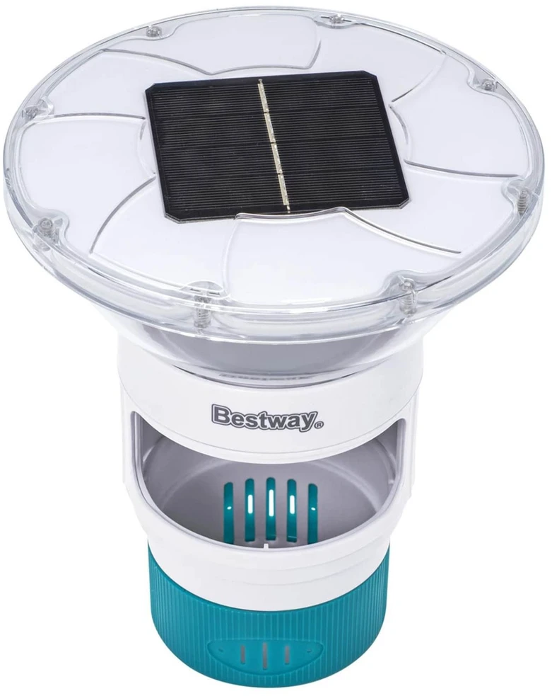 Bestway Plaukiojantis saulės šviesos Balta Ø 7,6 cm PC ir ABS
