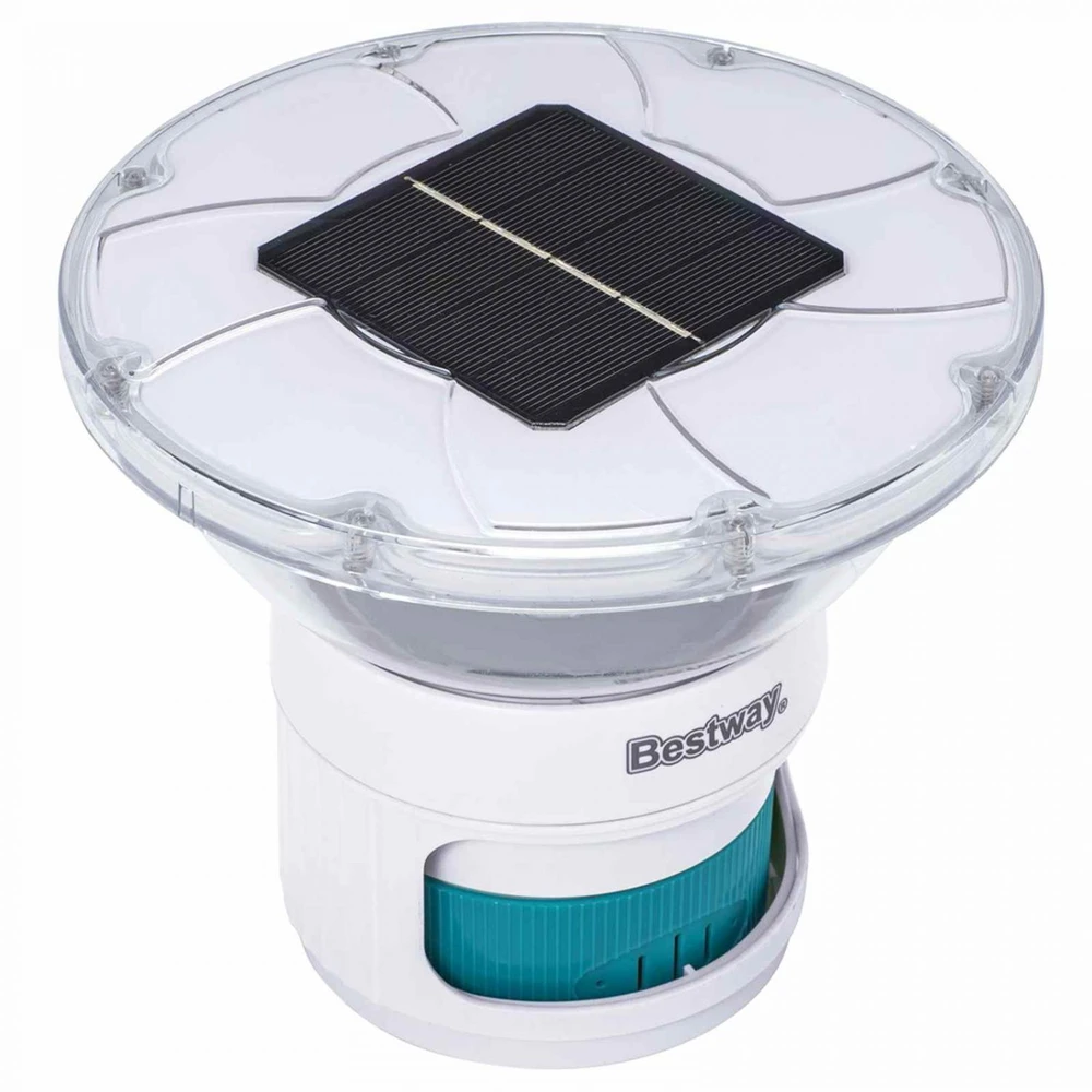 Bestway Plaukiojantis saulės šviesos Balta Ø 7,6 cm PC ir ABS