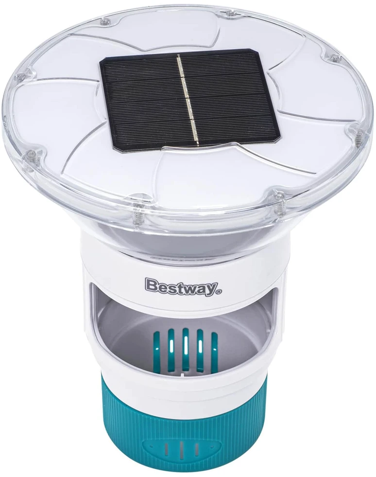 Bestway Plaukiojantis saulės šviesos Balta Ø 7,6 cm PC ir ABS