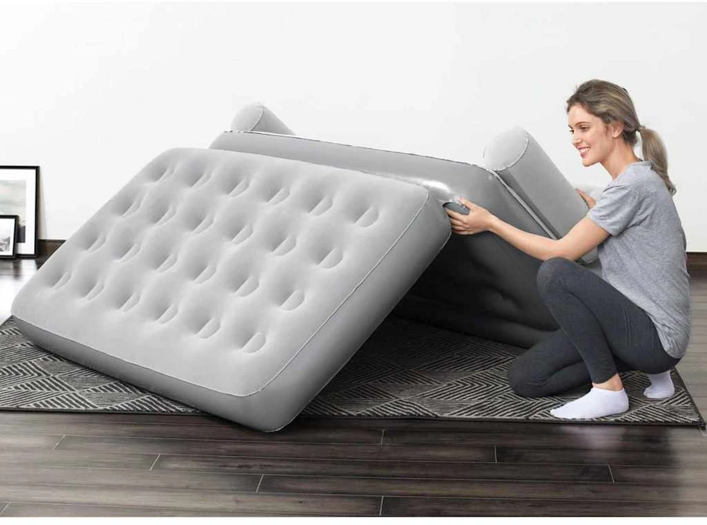Bestway Pripučiama 3-1 poilsio sofa, pilkos spalvos