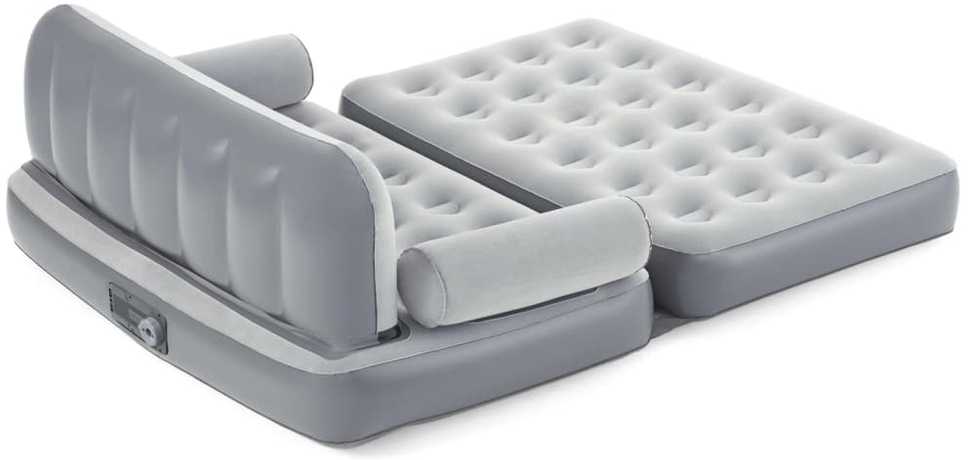 Bestway Pripučiama 3-1 poilsio sofa, pilkos spalvos
