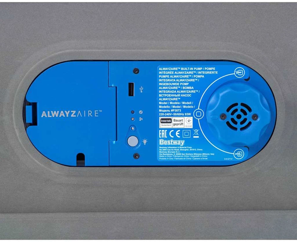 Bestway Pripučiama lova AlwayzAire, pilka, 203x152x46cm, dvivietė