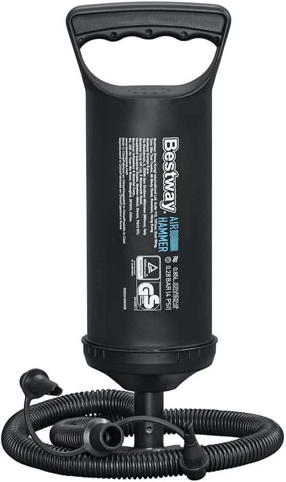 TOP KOMPLEKTAS! Bestway Pavillo dvigulis čiužinys su pompa ir 2 pagalvėlėmis 2.03m x 1.52m x 22cm
