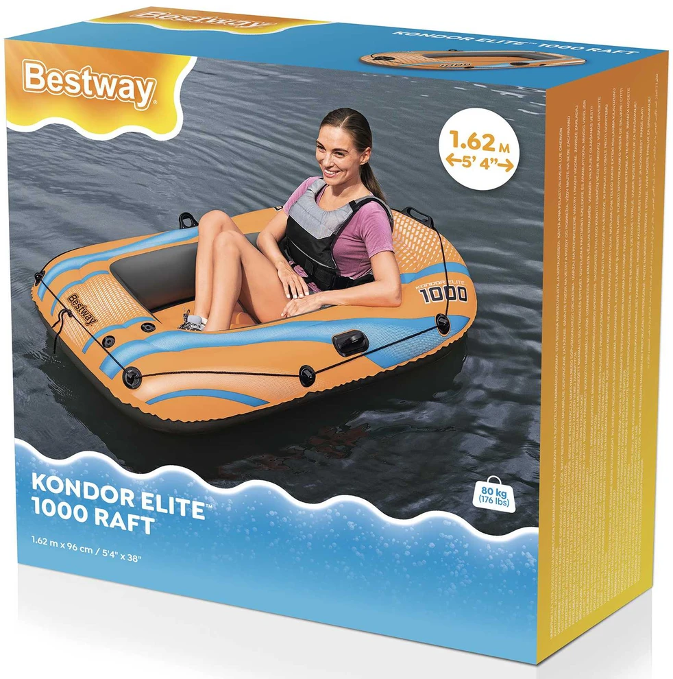 Pripučiama valtis KONDOR 1000 162 x 96 cm Bestway 61135