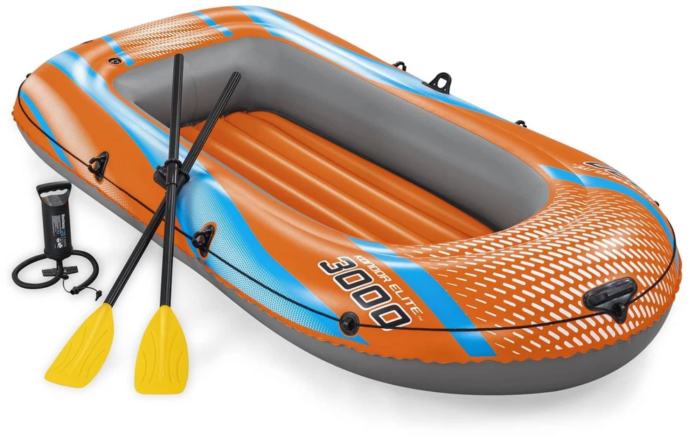 Bestway pripučiamų plaustų rinkinys Kondor Elite 3000 suklijomis ir pompa 61145