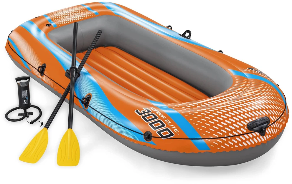 Bestway pripučiamų plaustų rinkinys Kondor Elite 3000 suklijomis ir pompa 61145
