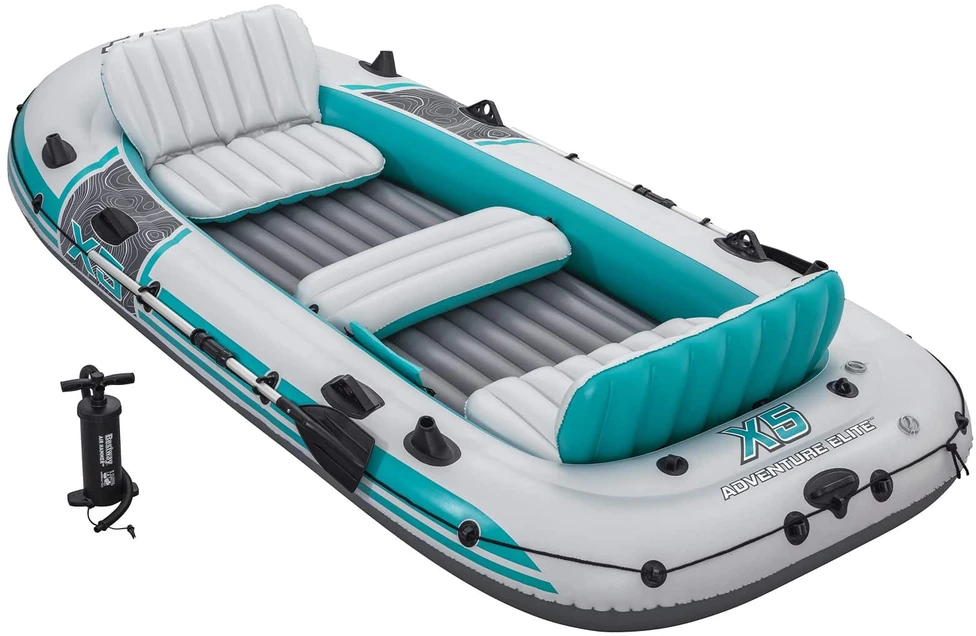 Bestway Pripučiama valtis „Adventure Elite™ X5“ 5 asmenims + irklai 315 x 166 cm 65159