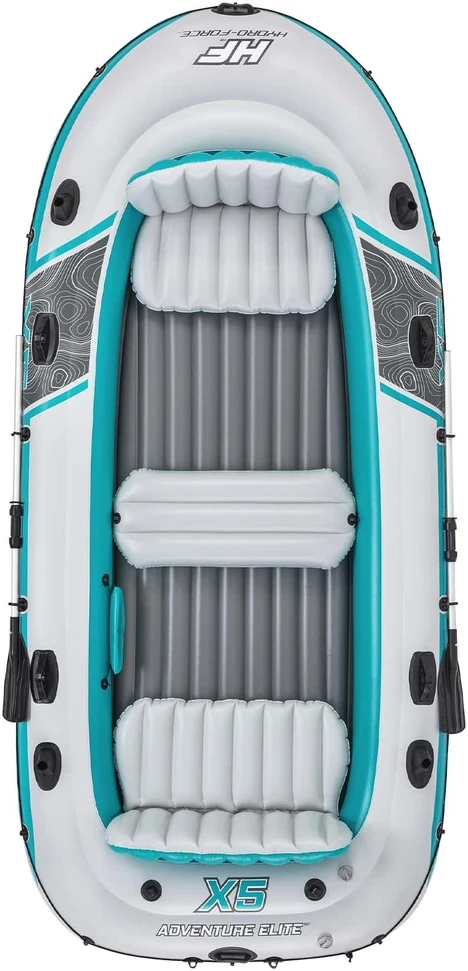 Bestway Pripučiama valtis „Adventure Elite™ X5“ 5 asmenims + irklai 315 x 166 cm 65159