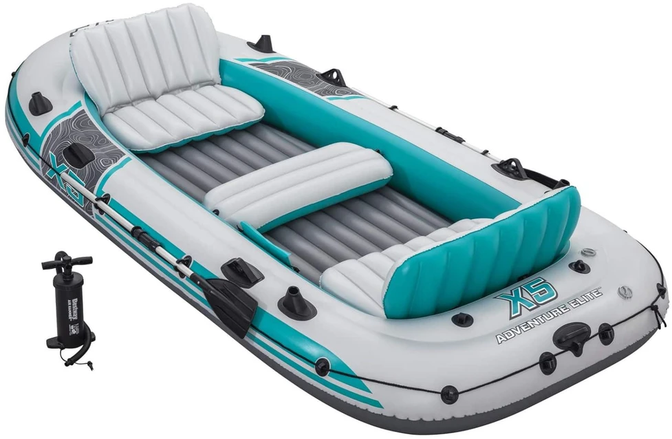 Bestway Pripučiama valtis „Adventure Elite™ X5“ 5 asmenims + irklai 315 x 166 cm 65159