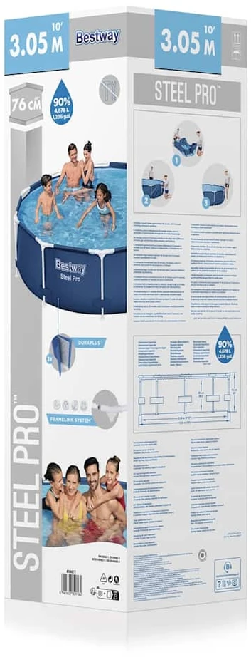 Bestway Steel Pro Baseinas, 305x76cm
