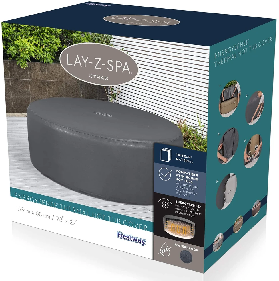 "Bestway ENEGYSENSE" šiluminis užvalkalas "Lay-Z-Spa" 196cm 60318