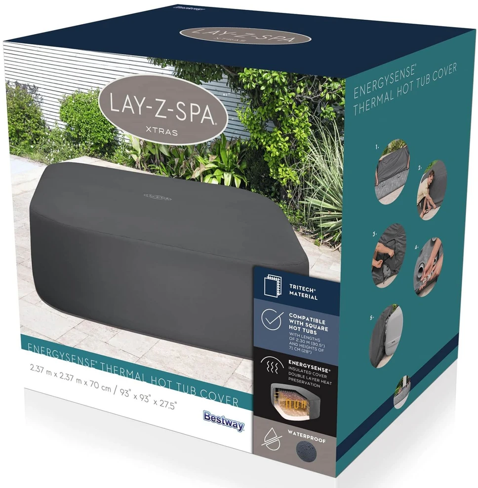Bestway šiluminė uždanga ENERGYSENSE Lay-Z-Spa 230 cm 60333