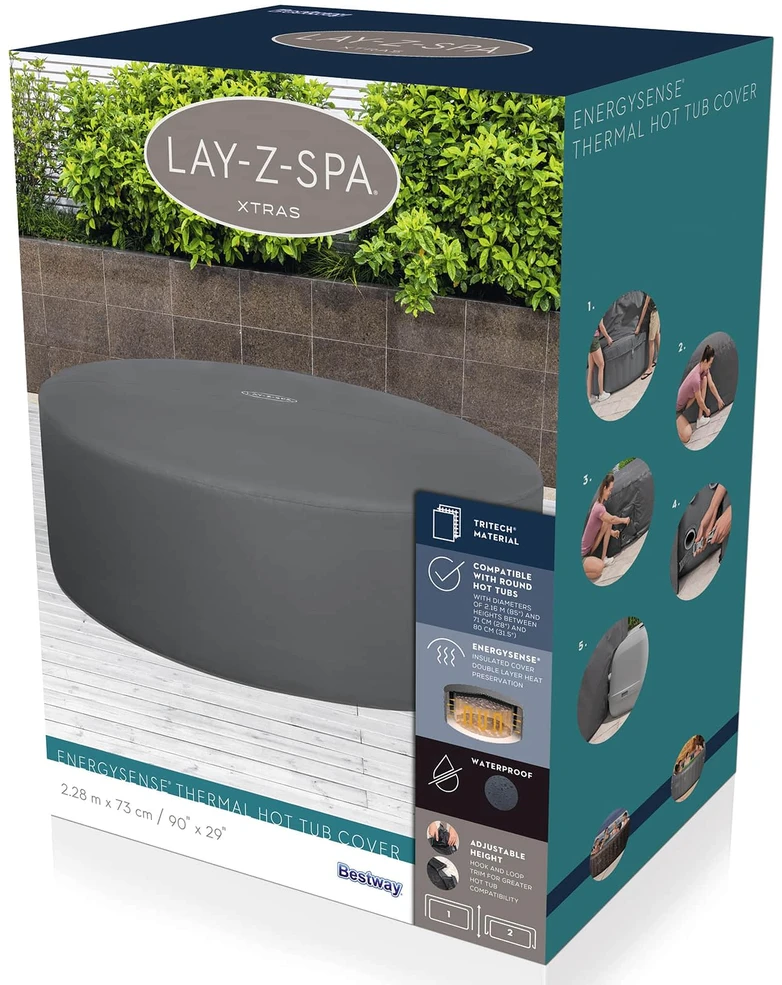 Bestway ENEGYSENSE šilumos danga Lay-Z-Spa 216 cm 60326