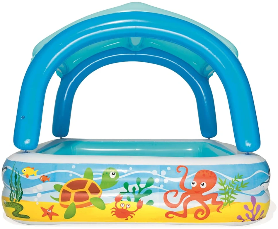 Bestway pripučiamas baseinas su stogeliu, 140x140x114 cm