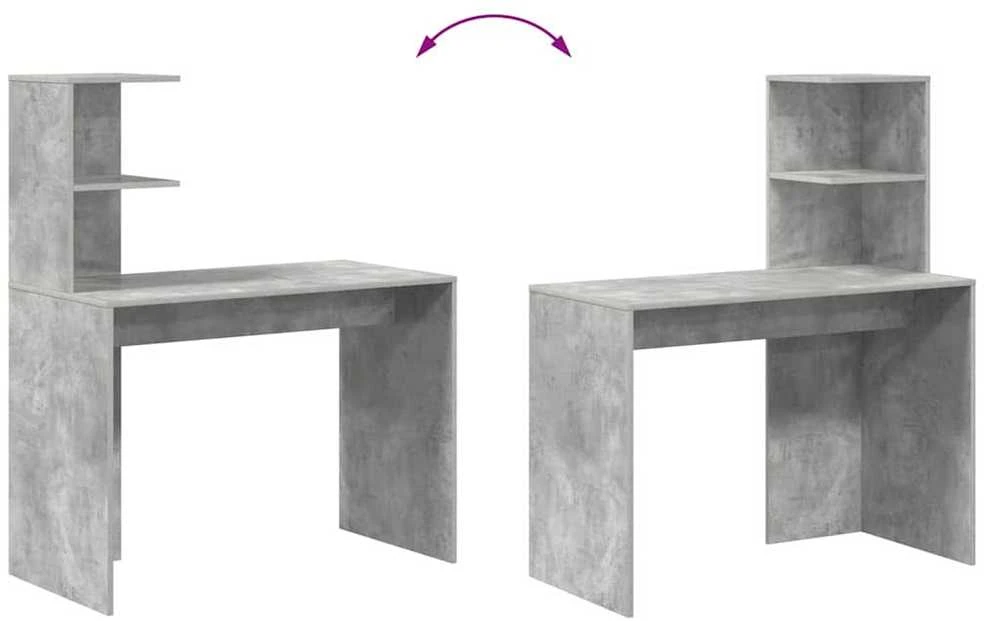 Stalas Betono pilka 102 x 50 x 124 cm Apdirbta mediena