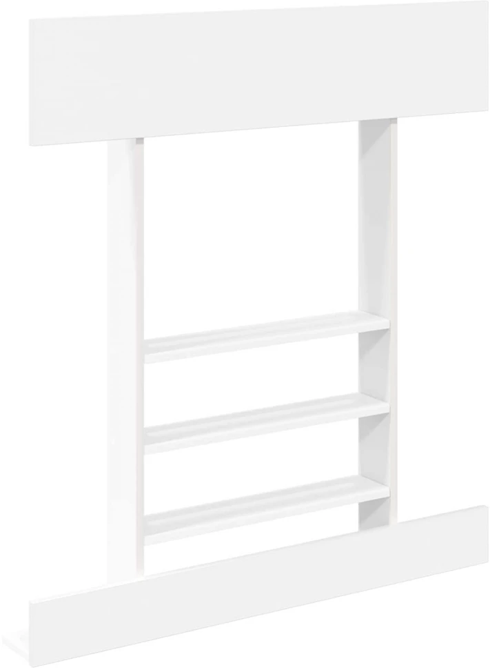 Biliardo lazdos stovas Apdirbta mediena 93 x 12 x 103 cm Balta