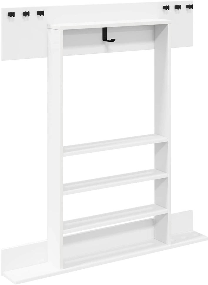 Biliardo lazdos stovas Apdirbta mediena 93 x 12 x 103 cm Balta