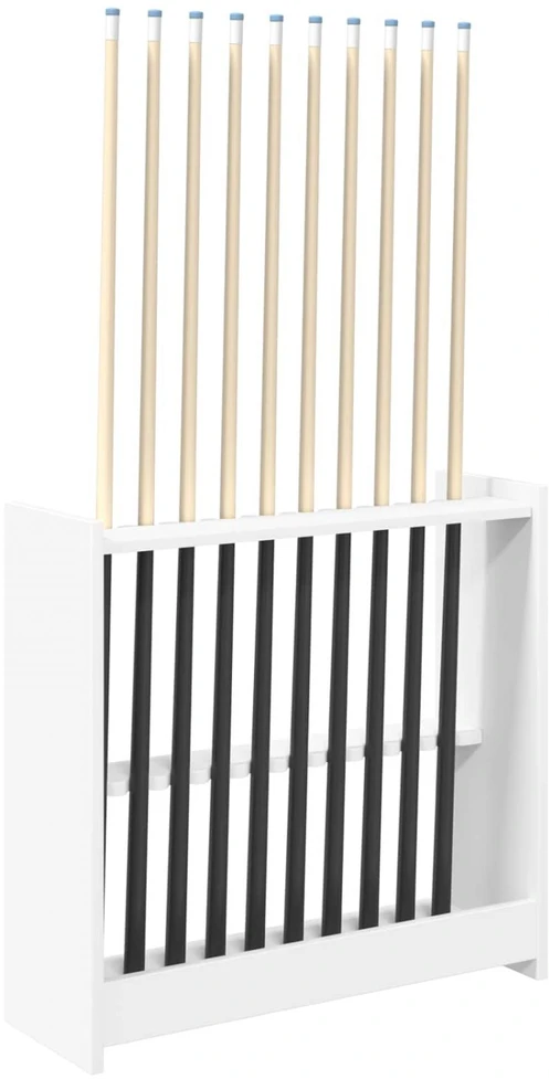 Biliardo lazdos stovas Apdirbta mediena 60 x 20 x 57 cm Balta