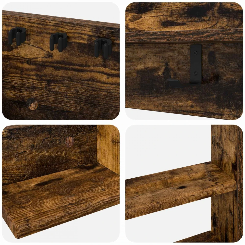 Biliardo lazdos stovas Apdirbta mediena 93 x 12 x 103 cm