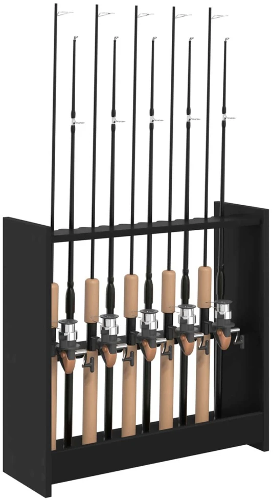Biliardo lazdos stovas Apdirbta mediena 60 x 20 x 57 cm Juoda