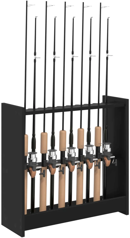 Biliardo lazdos stovas Apdirbta mediena 60 x 20 x 57 cm Juoda