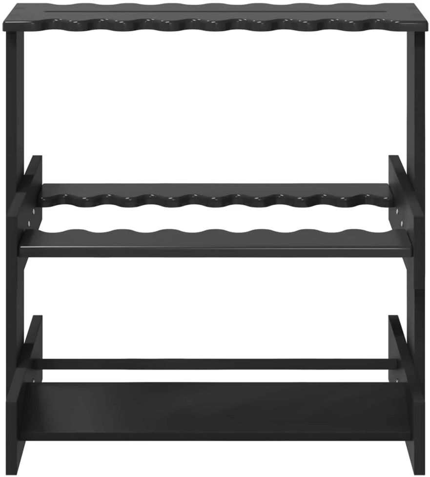 Biliardo lazdos stovas Apdirbta mediena 60 x 35 x 60 cm Juoda