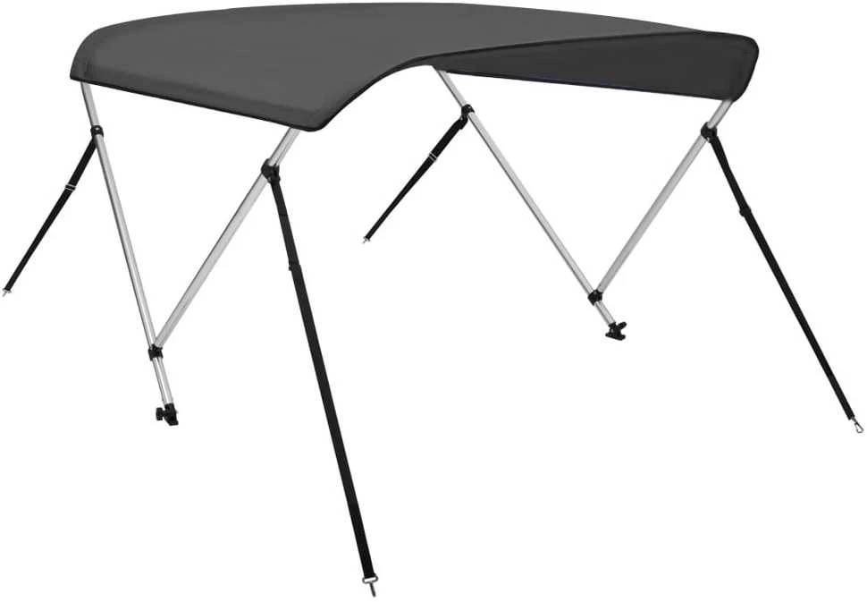 Bimini viršaus stogelis, antracito, 180x130x110cm, 2 lankai