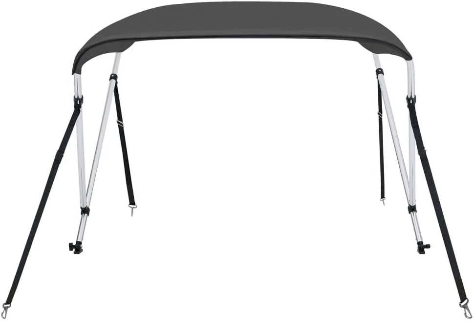 Bimini viršaus stogelis, antracito, 180x150x110cm, 2 lankai