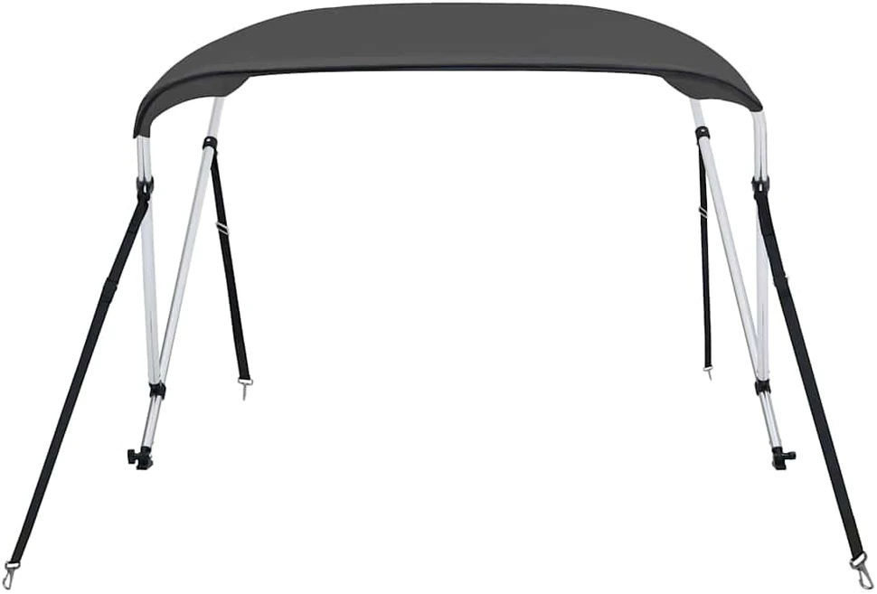 Bimini viršaus stogelis, antracito, 180x150x110cm, 2 lankai