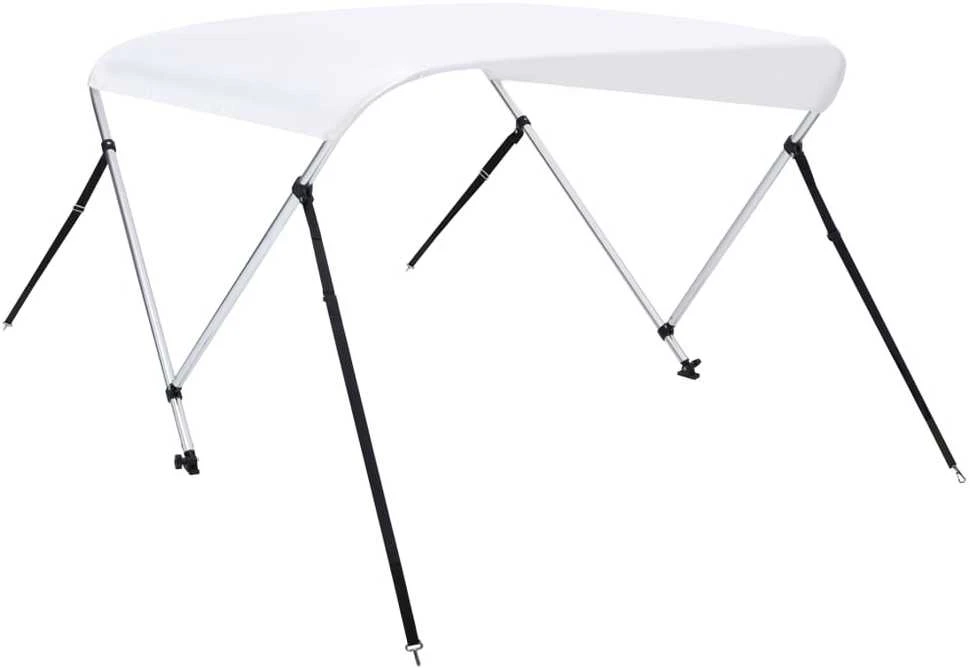 Bimini viršaus stogelis, baltas, 150x120x110cm, 2 lankų rėmas