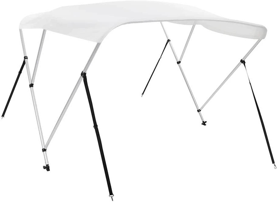 Bimini viršaus stogelis, baltas, 183x140x137cm, 3 lankų rėmas